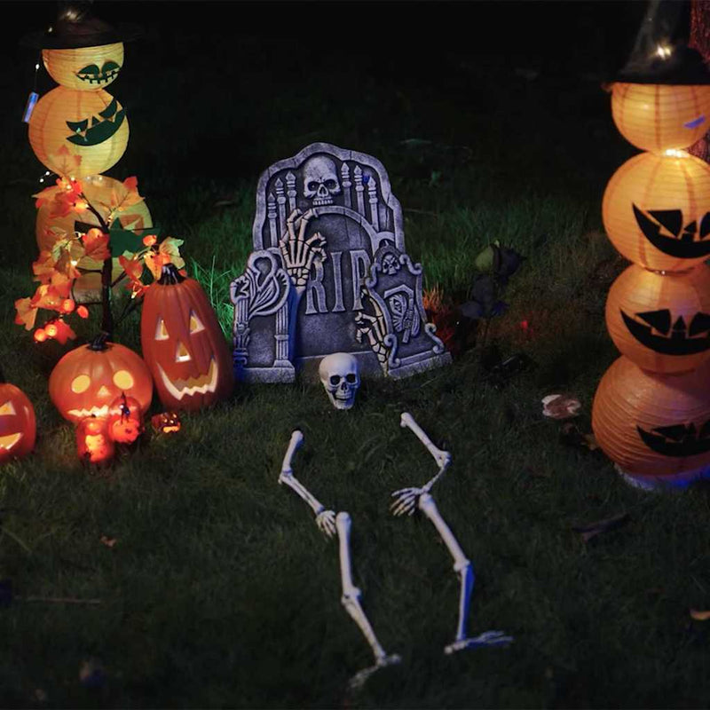 Load image into Gallery viewer, Vidaxl halloween skelet wit 45,5 x 13 cm kunststof
