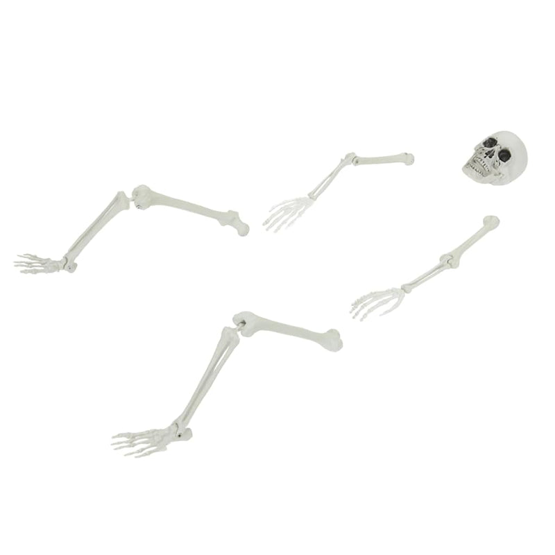 Load image into Gallery viewer, Vidaxl halloween skelet wit 45,5 x 13 cm kunststof
