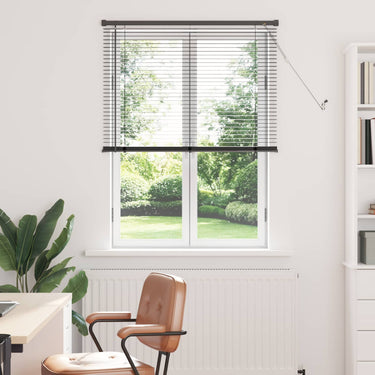 Vidaxl venetiaanse blind verstelbaar zilvergrijs 150 x 70 cm pvc