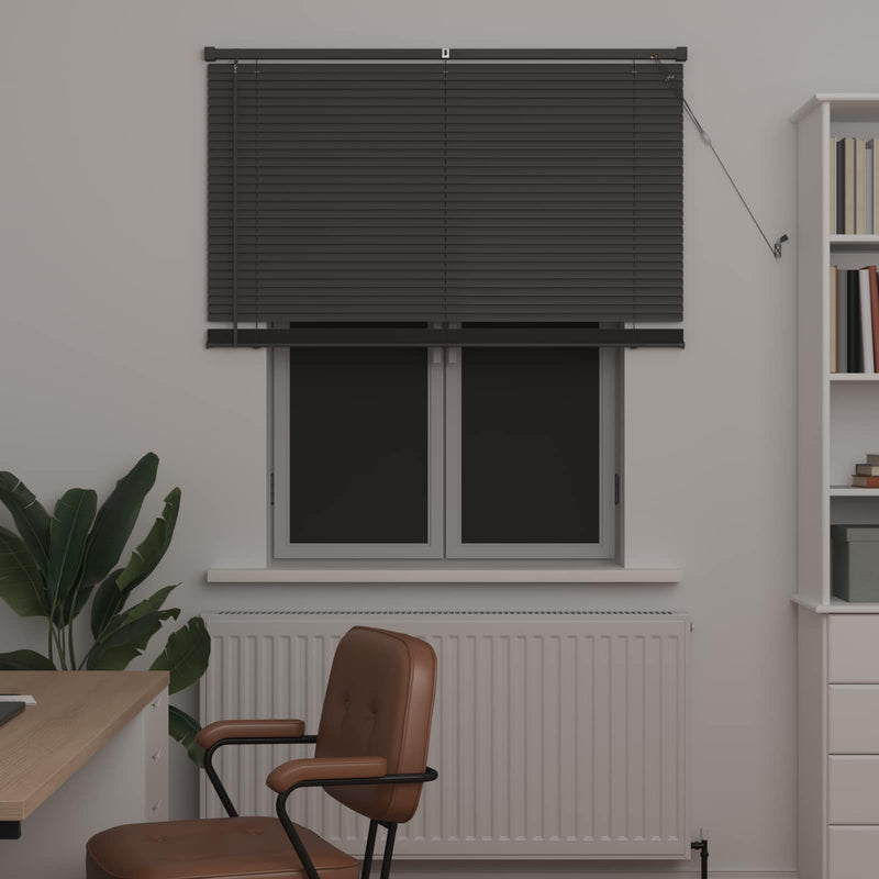 Load image into Gallery viewer, Vidaxl venetiaanse blind verstelbaar zilvergrijs 150 x 120 cm pvc
