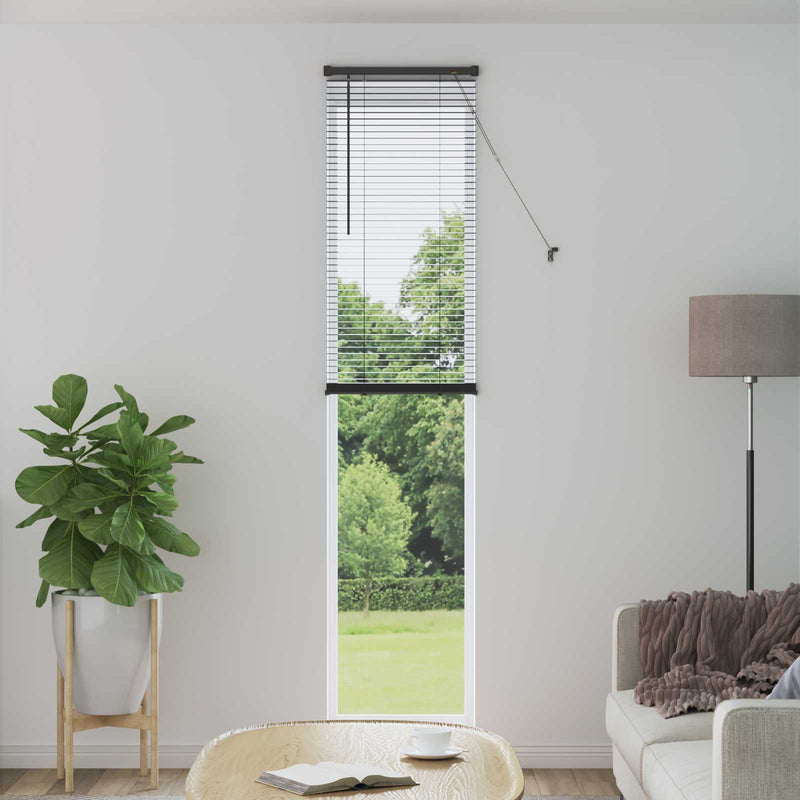 Load image into Gallery viewer, Vidaxl venetiaanse blind verstelbaar zilvergrijs 213 x 60 cm pvc
