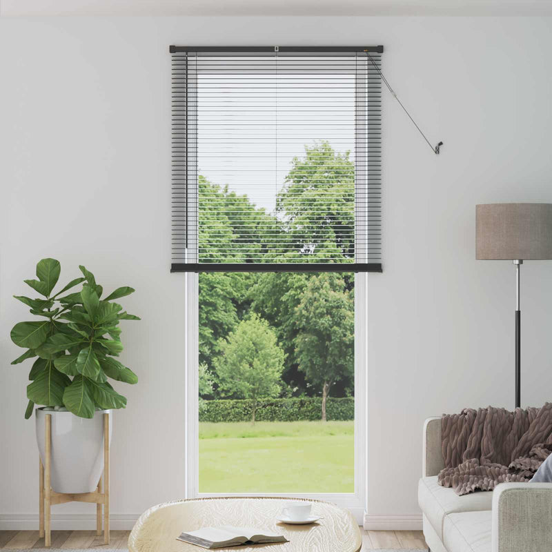 Load image into Gallery viewer, Vidaxl venetiaanse blind verstelbaar zilvergrijs 213 x 100 cm pvc
