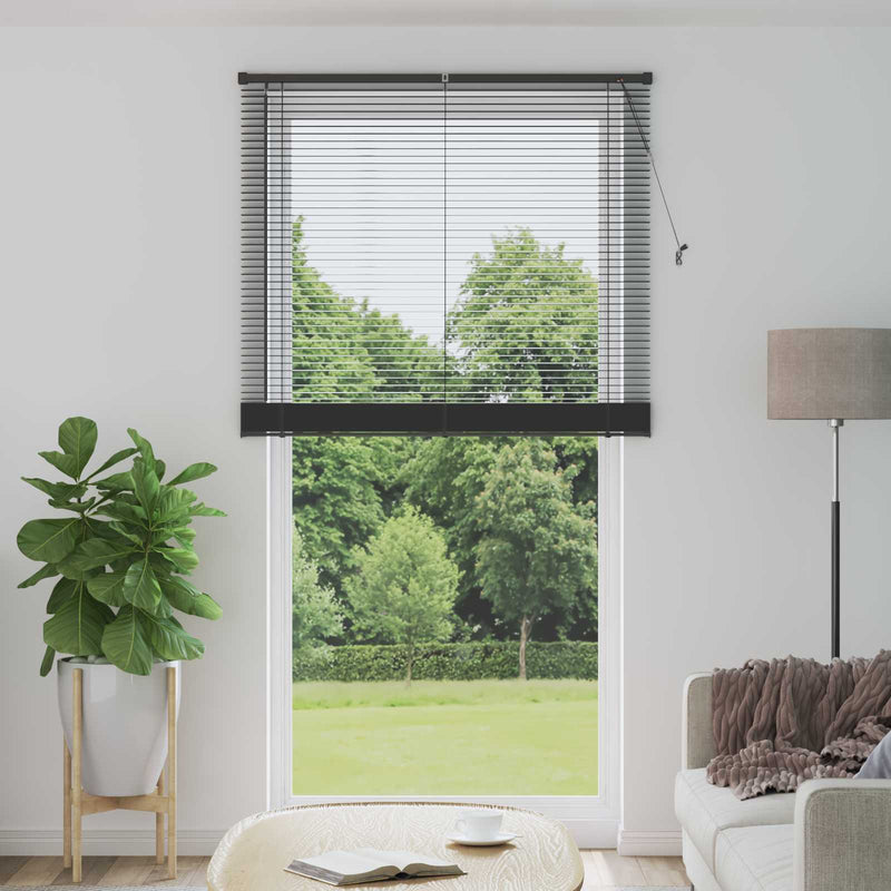 Load image into Gallery viewer, Vidaxl venetiaanse blind verstelbaar zilvergrijs 213 x 120 cm pvc
