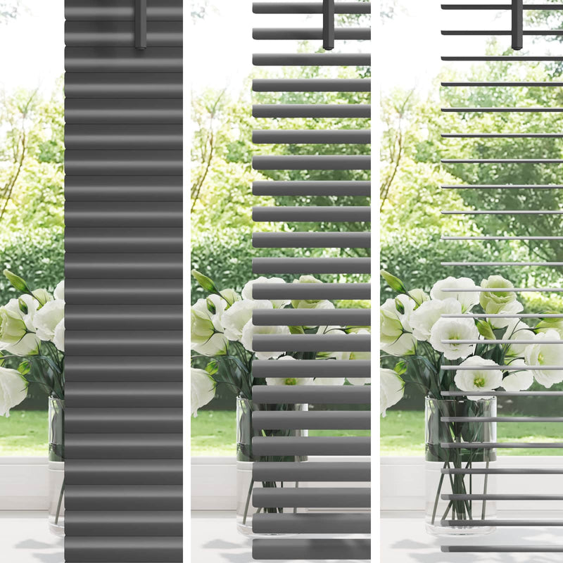 Load image into Gallery viewer, Vidaxl venetiaanse blind verstelbaar zilvergrijs 213 x 160 cm pvc
