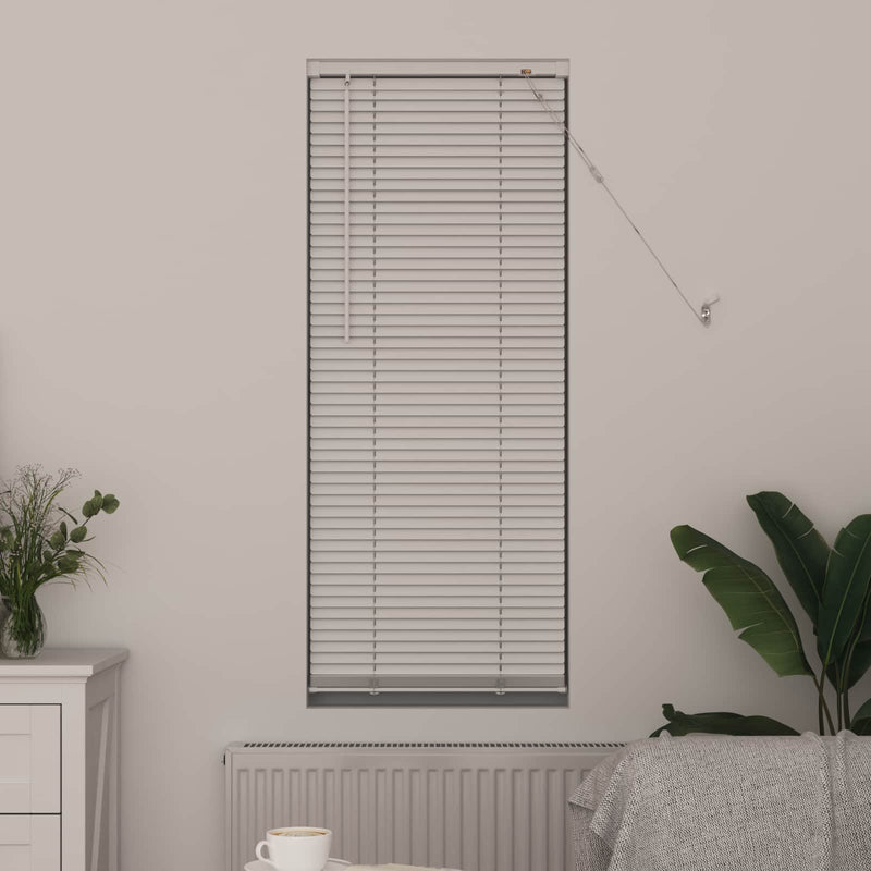 Load image into Gallery viewer, Vidaxl venetiaanse blind verstelbaar wit 150 x 50 cm pvc
