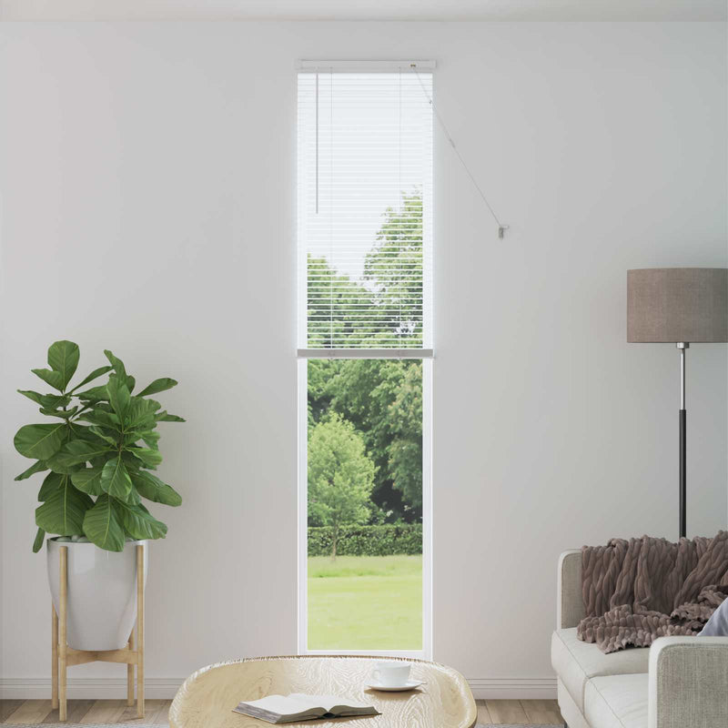 Load image into Gallery viewer, Vidaxl venetiaanse blind verstelbaar wit 213 x 50 cm pvc

