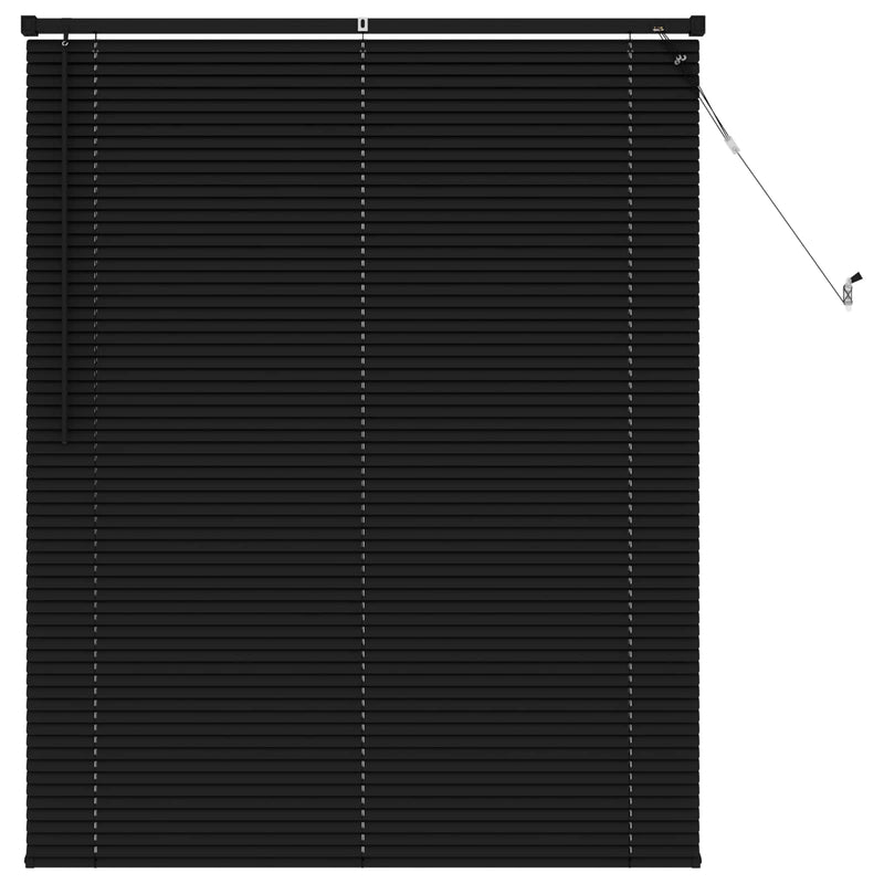 Load image into Gallery viewer, Vidaxl venetiaanse blind verstelbaar zwart 150 x 120 cm pvc

