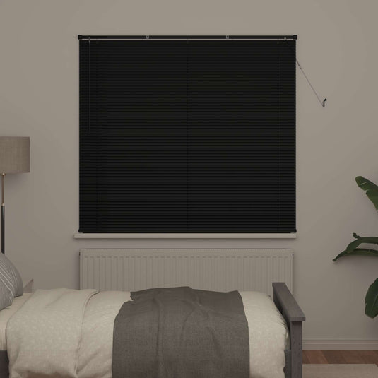 Vidaxl venetiaanse blind verstelbaar zwart 150 x 130 cm pvc