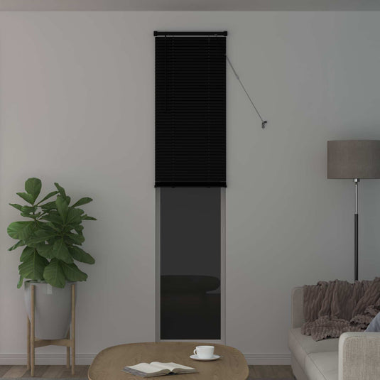 Vidaxl venetiaanse blind verstelbaar zwart 213 x 60 cm pvc