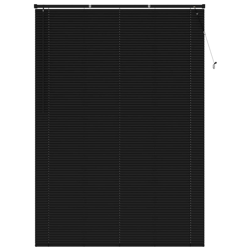 Load image into Gallery viewer, Vidaxl venetiaanse blind verstelbaar zwart 213 x 160 cm pvc
