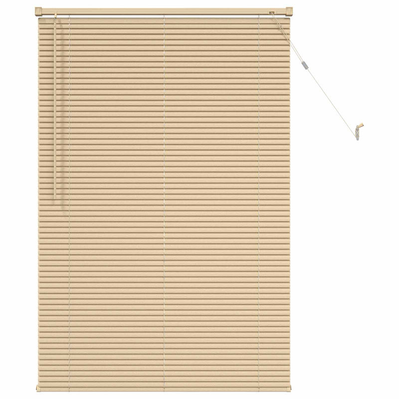 Load image into Gallery viewer, Vidaxl venetiaanse blind lichtbruin met patroon 150 x 100 cm pvc
