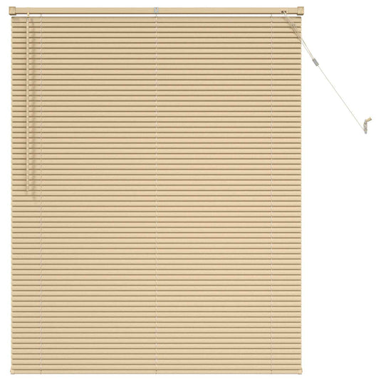 Vidaxl venetiaanse blind lichtbruin met patroon 150 x 120 cm pvc