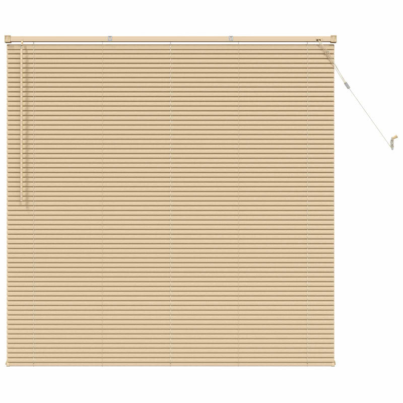Load image into Gallery viewer, Vidaxl venetiaanse blind lichtbruin met patroon 150 x 140 cm pvc
