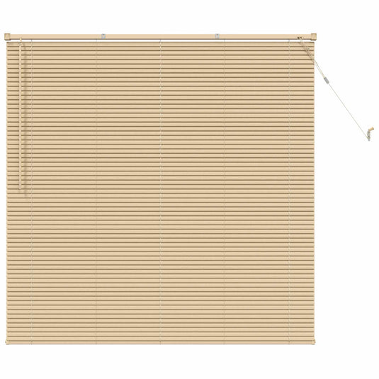 Vidaxl venetiaanse blind lichtbruin met patroon 150 x 140 cm pvc