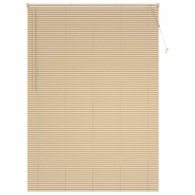Load image into Gallery viewer, Vidaxl venetiaanse blind lichtbruin met patroon 213 x 160 cm pvc

