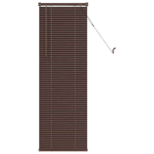 Vidaxl venetiaanse blind donkerbruin met patroon 150 x 50 cm pvc