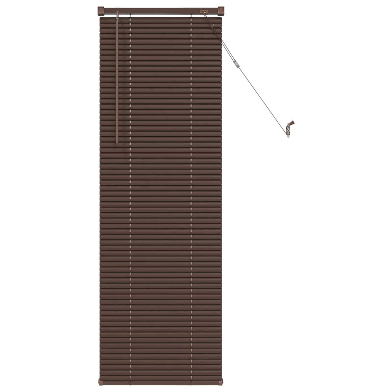 Load image into Gallery viewer, Vidaxl venetiaanse blind donkerbruin met patroon 150 x 60 cm pvc
