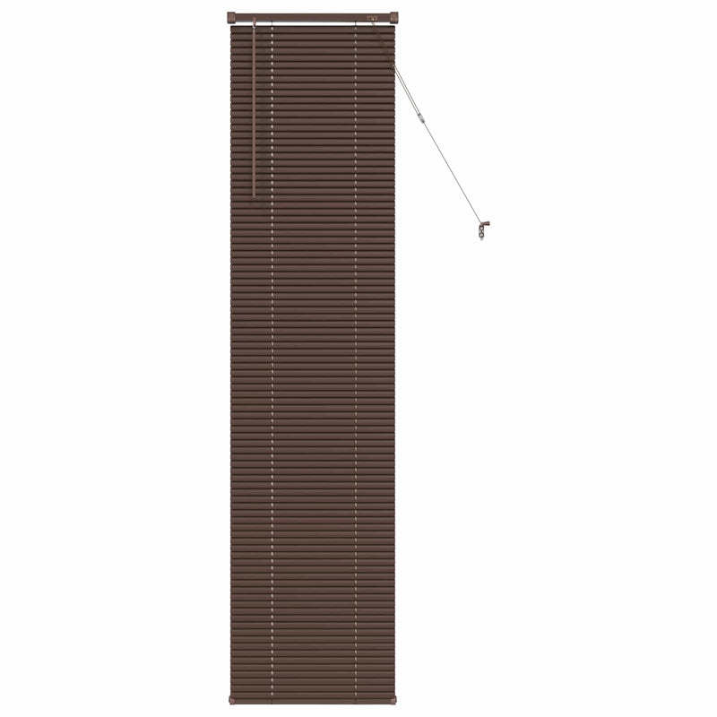 Load image into Gallery viewer, Vidaxl venetiaanse blind donkerbruin met patroon 213 x 60 cm pvc
