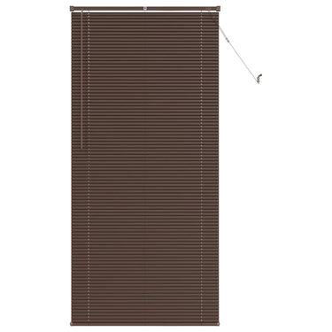 Vidaxl venetiaanse blind donkerbruin met patroon 213 x 90 cm pvc