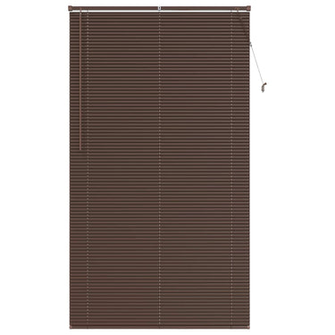 Vidaxl venetiaanse blind donkerbruin met patroon 213 x 120 cm pvc