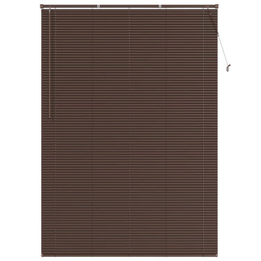 Vidaxl venetiaanse blind donkerbruin met patroon 213 x 150 cm pvc