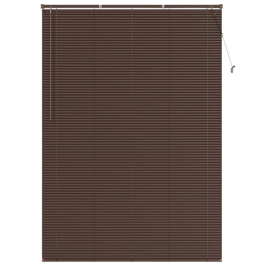 Vidaxl venetiaanse blind donkerbruin met patroon 213 x 160 cm pvc