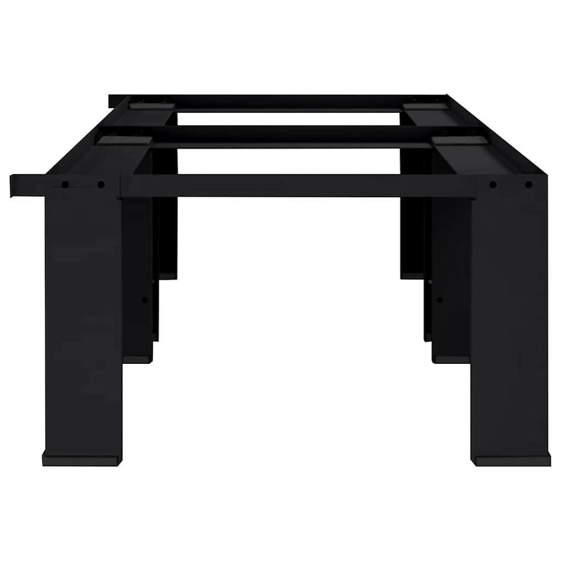 Load image into Gallery viewer, Vidaxl wasmachine pedestal 2 pcs zwart 127 x 54,5 x 32,5 cm staal
