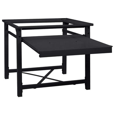 Vidaxl wasmachine pedestal zwart 60 x 56 x 52 cm staal