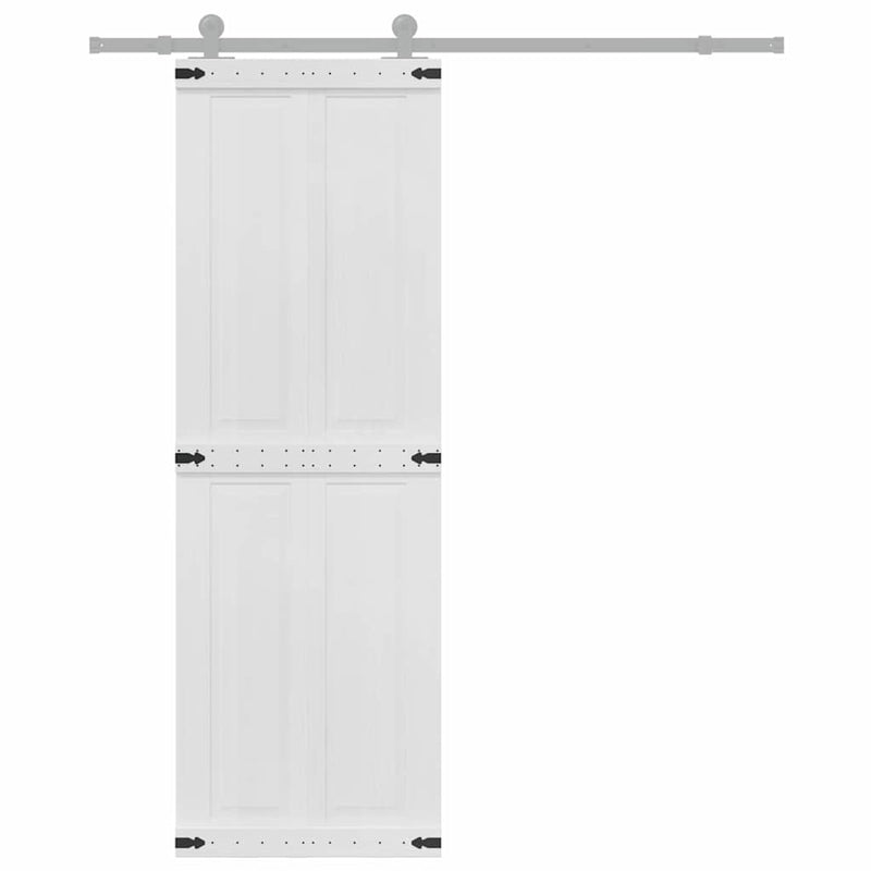 Load image into Gallery viewer, Vidaxl deur corona wit 70 x 210 cm bewerkt hout
