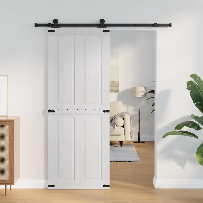 Load image into Gallery viewer, Vidaxl deur corona wit 80 x 210 cm bewerkt hout
