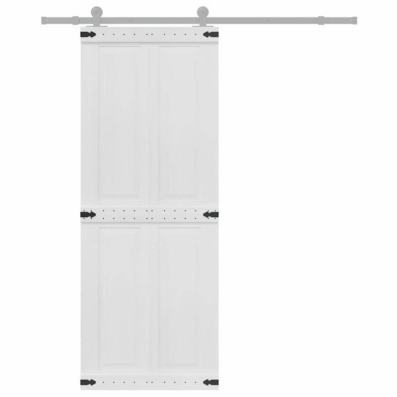 Load image into Gallery viewer, Vidaxl deur corona wit 80 x 210 cm bewerkt hout

