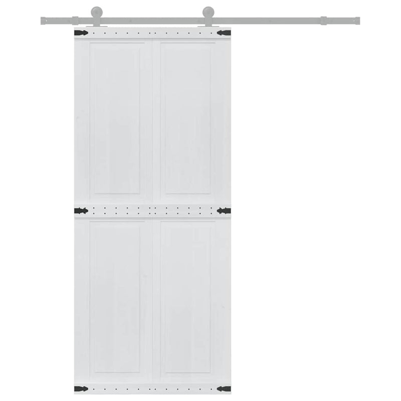 Load image into Gallery viewer, Vidaxl deur corona wit 90 x 210 cm bewerkt hout
