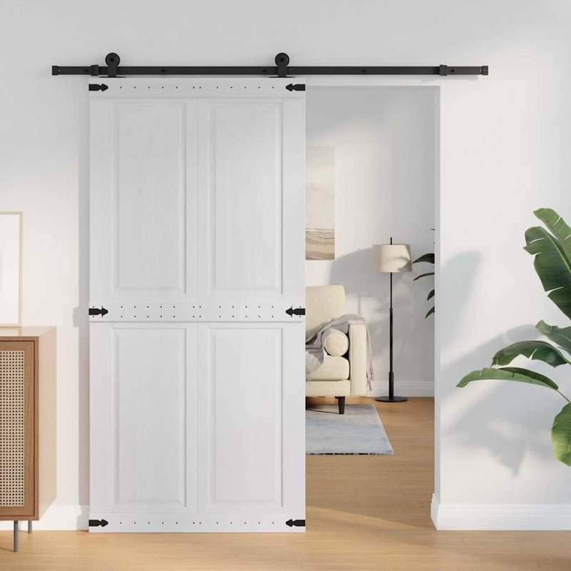 Load image into Gallery viewer, Vidaxl deur corona wit 100 x 210 cm bewerkt hout
