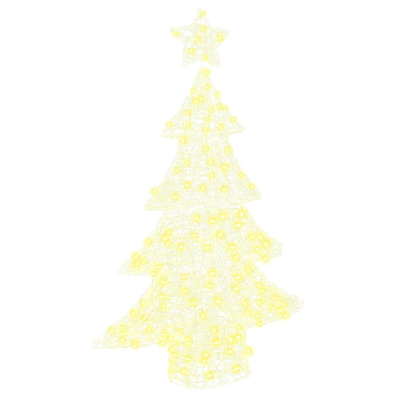 Load image into Gallery viewer, Vidaxl kerstboom met 100 led warmwit 120 cm acryl
