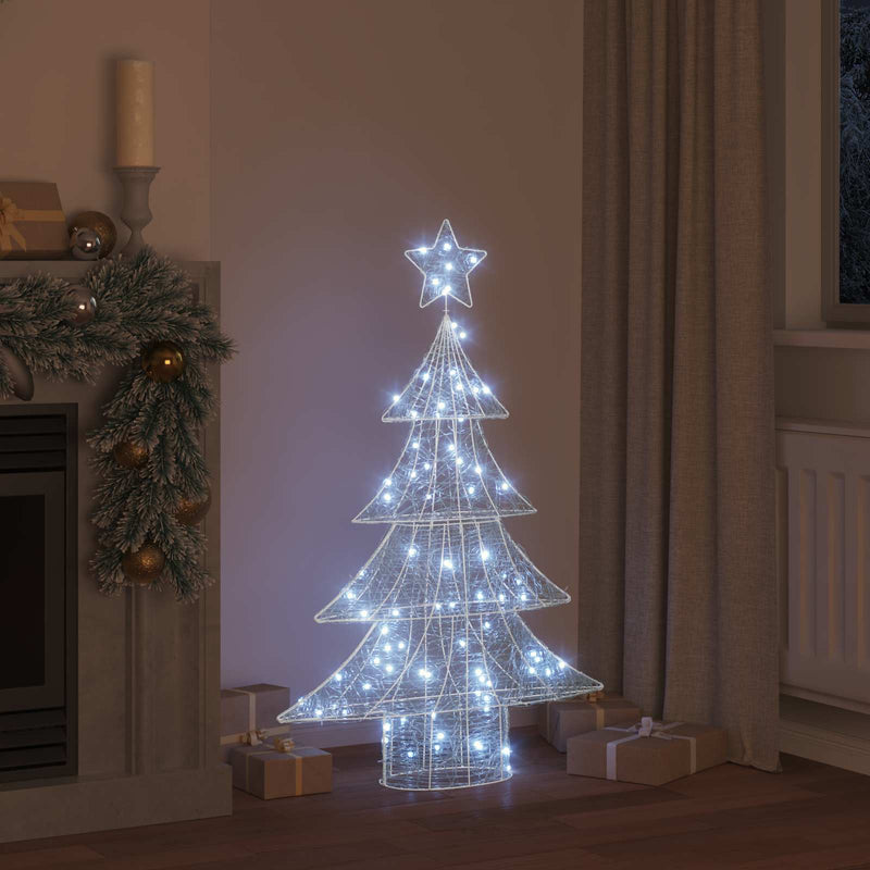 Load image into Gallery viewer, Vidaxl kerstboom met 100 led koudwit 120 cm acryl
