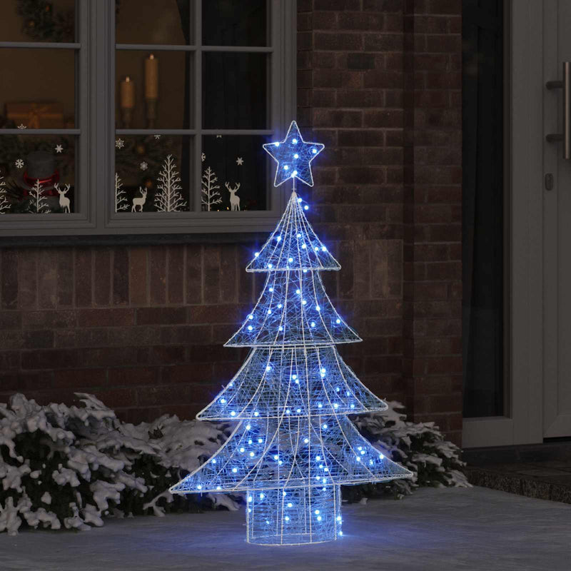 Load image into Gallery viewer, Vidaxl kerstboom met 100 led blauw 120 cm acryl
