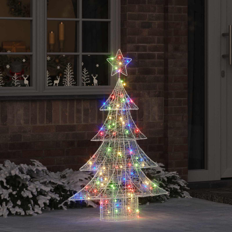 Load image into Gallery viewer, Vidaxl kerstboom met 100 led multikleur 120 cm acryl
