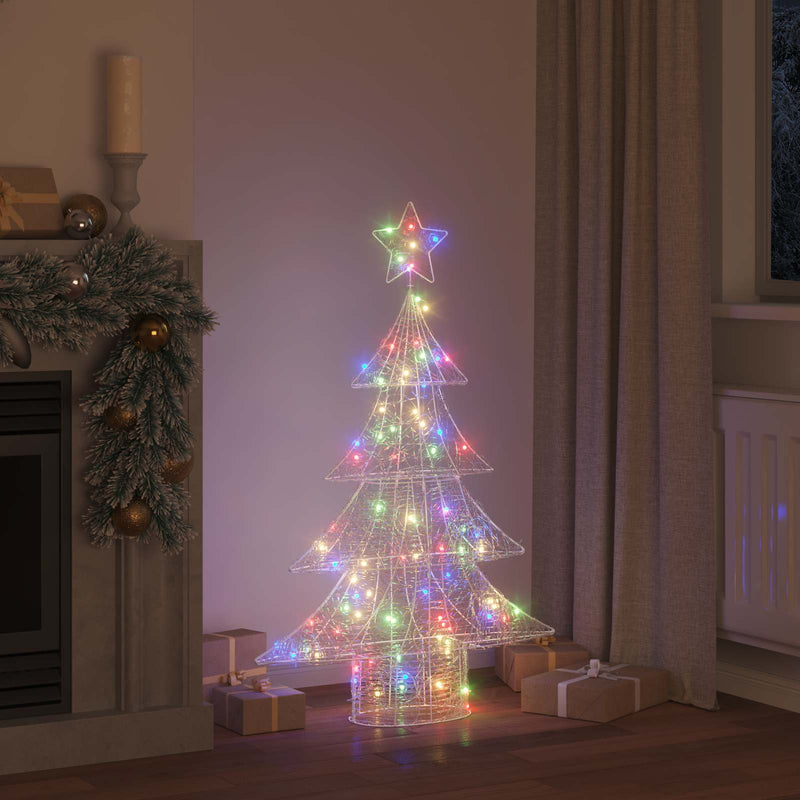 Load image into Gallery viewer, Vidaxl kerstboom met 100 led multikleur 120 cm acryl
