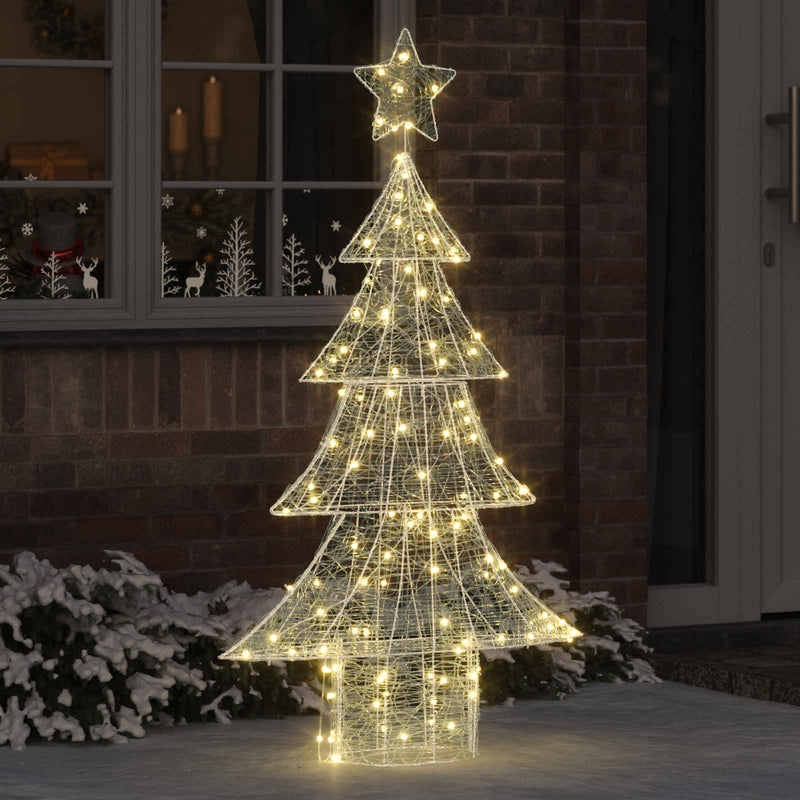 Load image into Gallery viewer, Vidaxl kerstboom met 160 led warmwit 150 cm acryl
