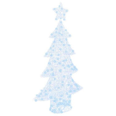 Vidaxl kerstboom met 160 led koudwit 150 cm acryl