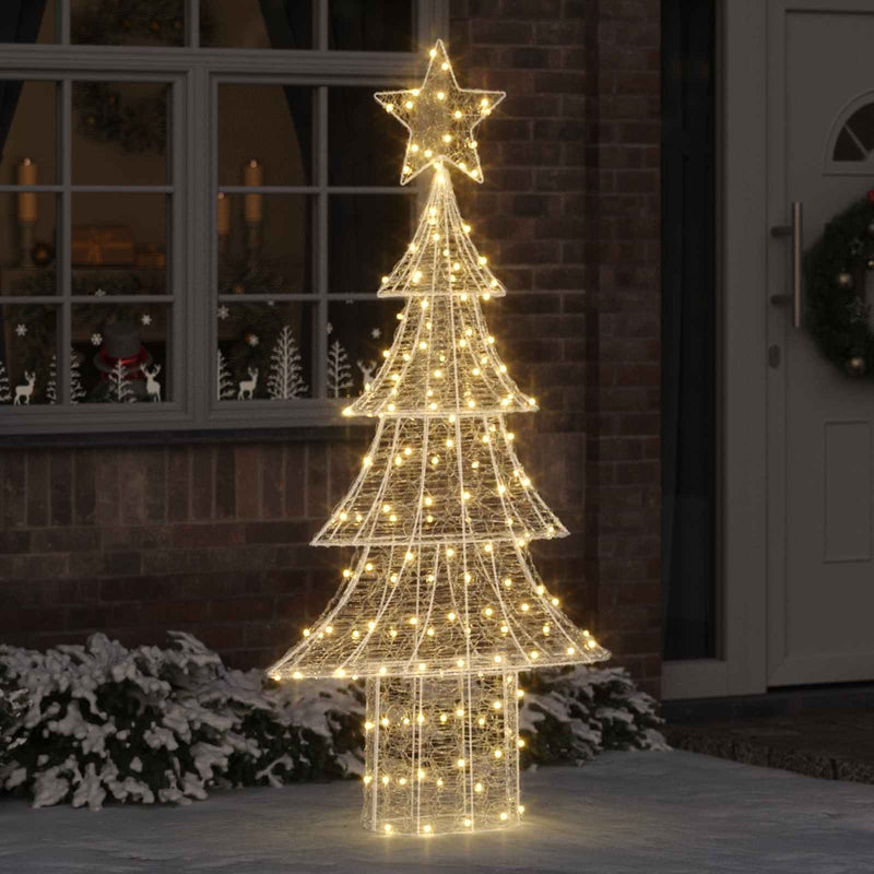 Load image into Gallery viewer, Vidaxl kerstboom met 240 led warmwit 150 cm acryl
