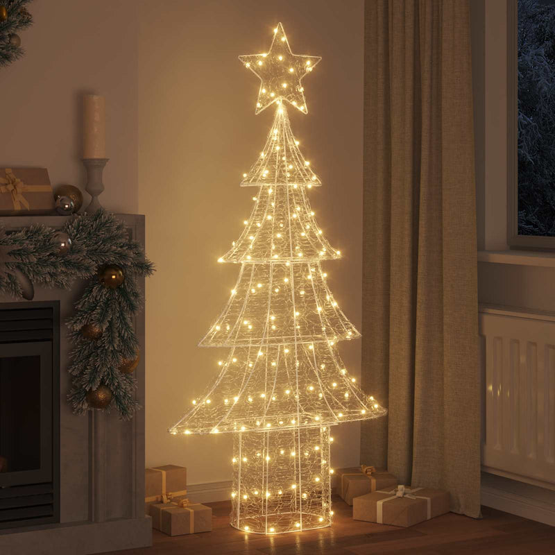Load image into Gallery viewer, Vidaxl kerstboom met 240 led warmwit 150 cm acryl
