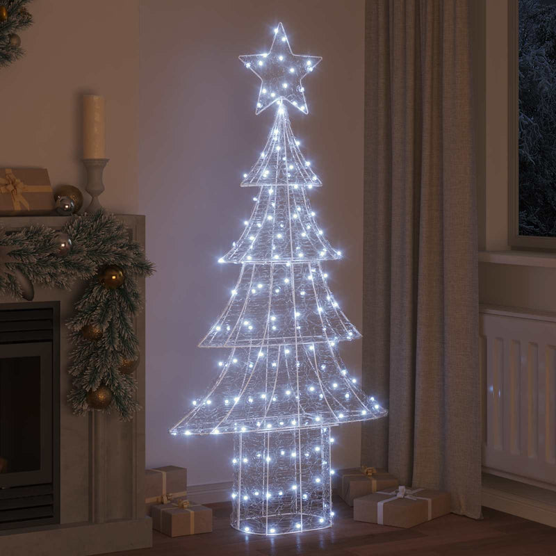 Load image into Gallery viewer, Vidaxl kerstboom met 240 led koudwit 180 cm acryl
