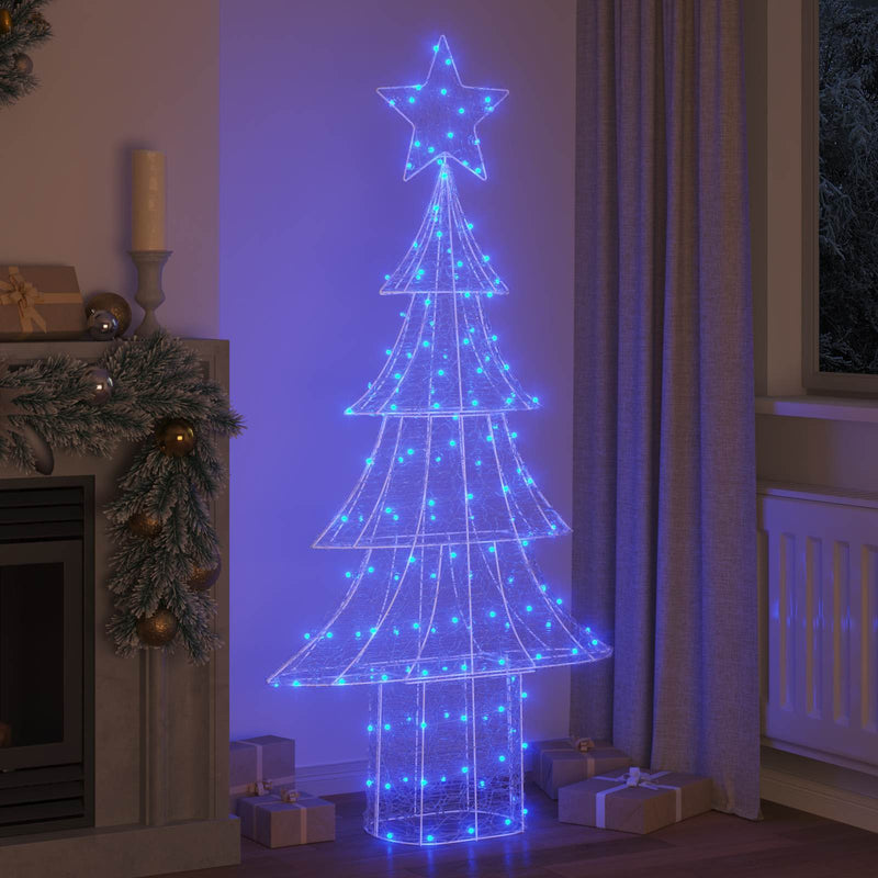 Load image into Gallery viewer, Vidaxl kerstboom met 240 led blauw 180 cm acryl
