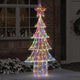 Vidaxl kerstboom 240 led's meerkleurig 180 cm acryl