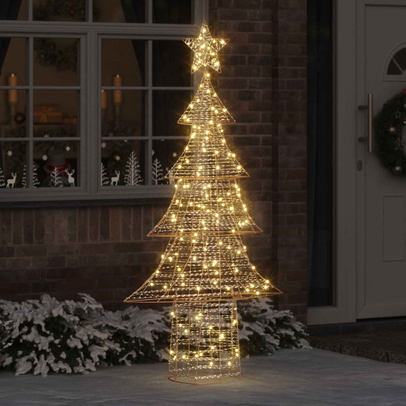 Load image into Gallery viewer, Vidaxl kerstboom met 240 led warmwit 181 cm pet
