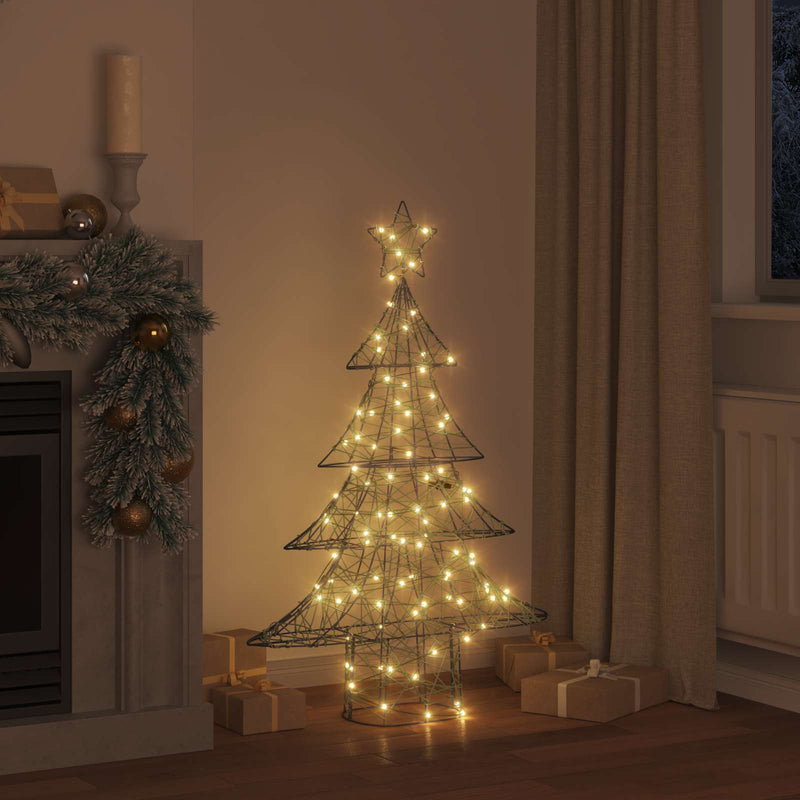 Load image into Gallery viewer, Vidaxl kerstboom met 120 led warmwit 150 cm rattan
