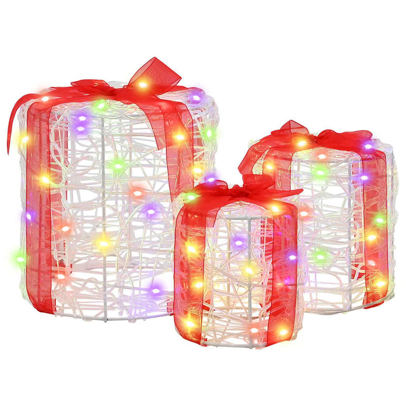 Load image into Gallery viewer, Vidaxl decoratie voor geschenkdoos 3 pcs kleurrijk 20 x 20 x 21 cm
