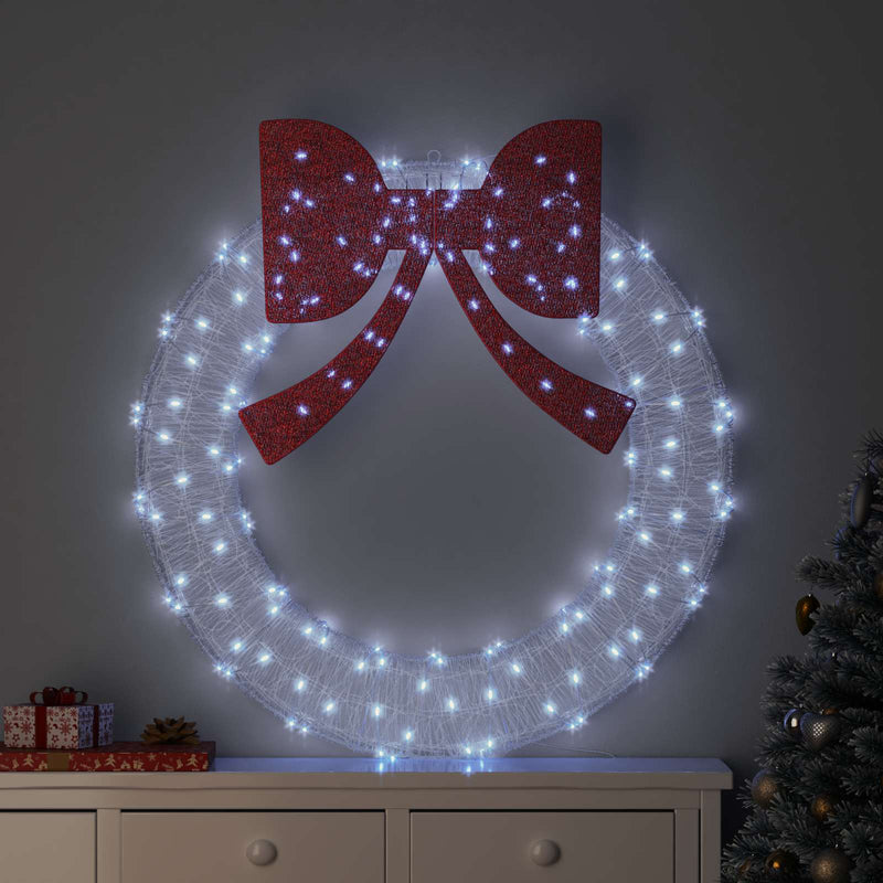 Load image into Gallery viewer, Vidaxl krans met 150 led koudwit 120 cm acryl
