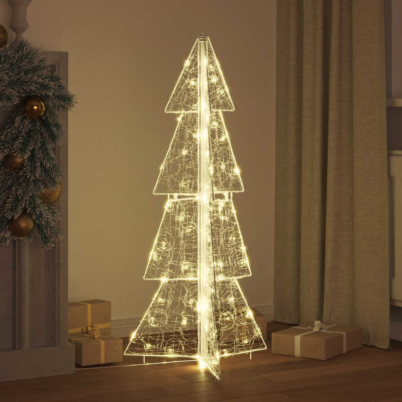 Load image into Gallery viewer, Vidaxl kerstboom met 100 led warmwit 120 cm acryl
